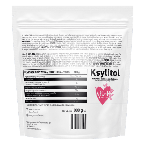 OstroVit ksülitool 1000 g 2