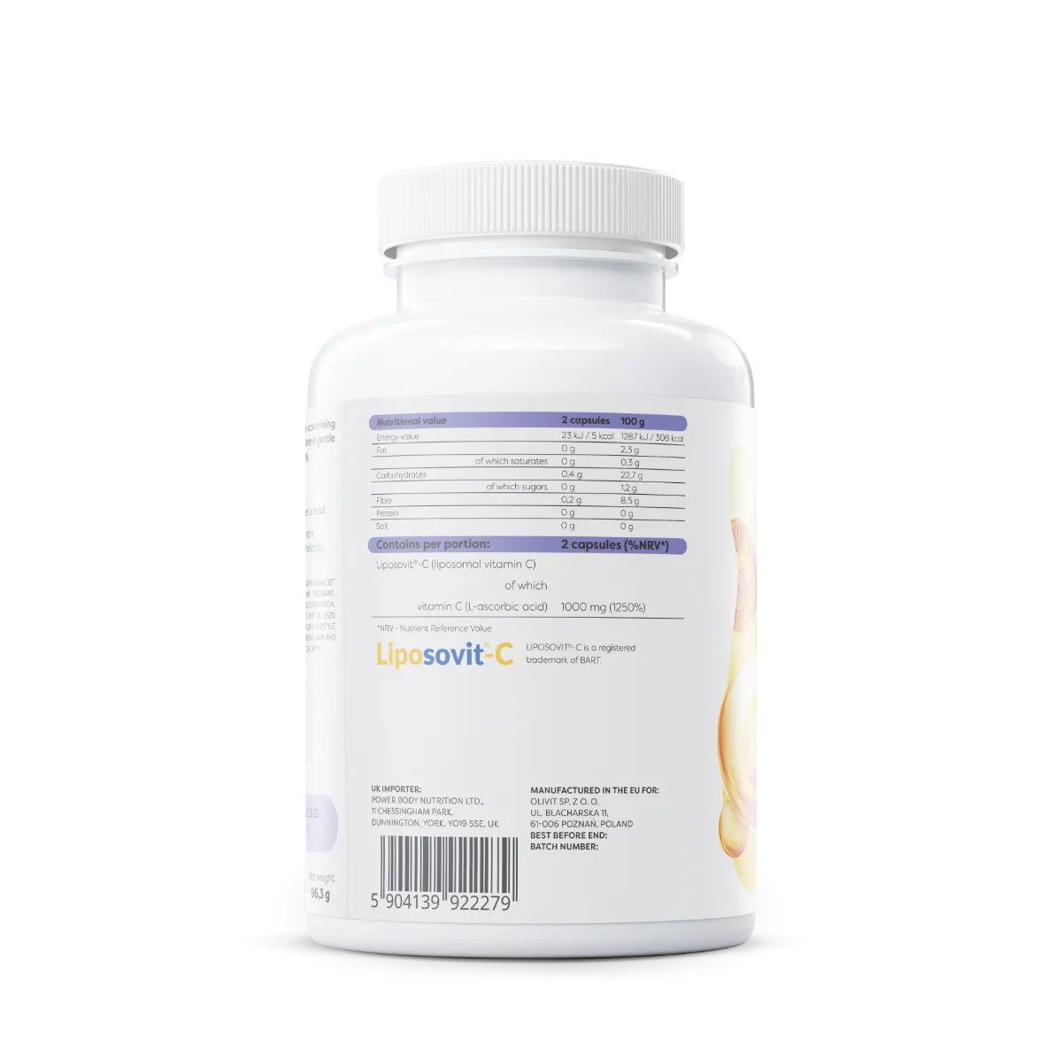 Osavi Liposomal C-vitamiin - 1000 mg, 120 vegan kapslit