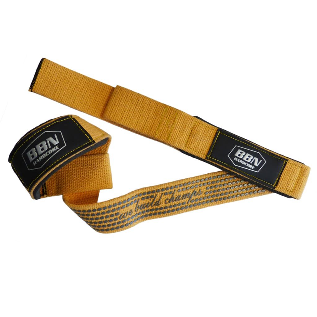 Power Body Lat Pull Strap Top Grip - kollane - paar