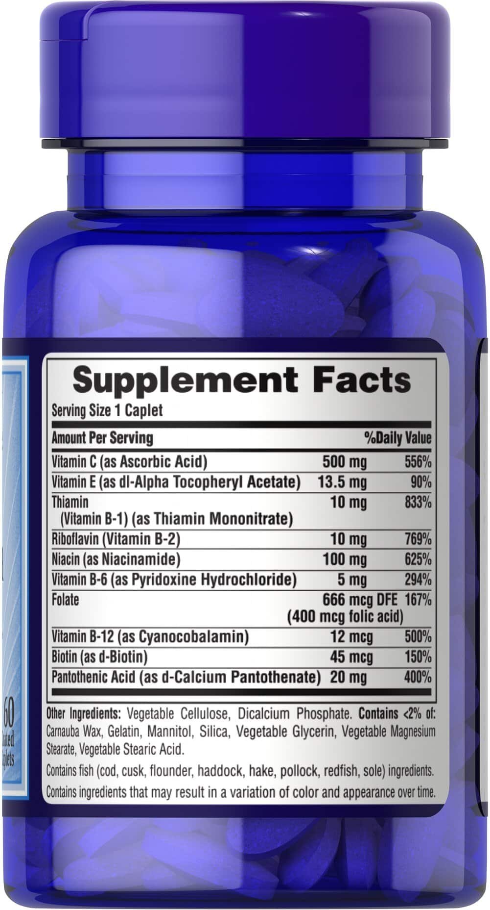 Puritan's Pride Stress Formula – 60 tab. koostis