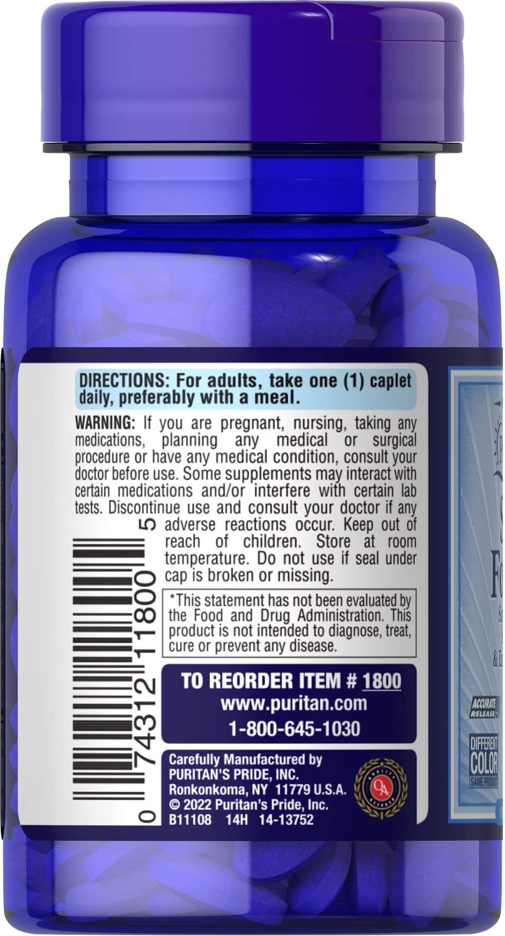 Puritan's Pride Stress Formula – 60 tab. tarbimist