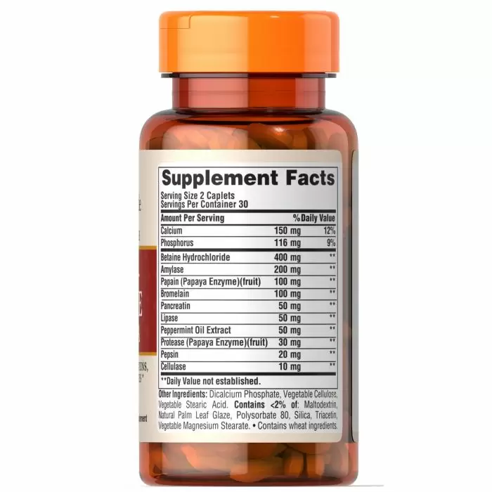 Puritan's Pride Super Strength Multi Enzyme – 60 Coated Caplets hinnaedenduskompositsioon