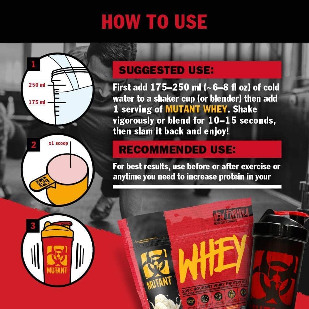 PVL Mutant Whey 2270 g. tarbimist