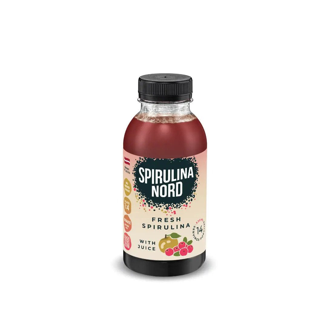 Spirulina Nord – Värske spirulina mahlaga (lisatud suhkruta) 330ml