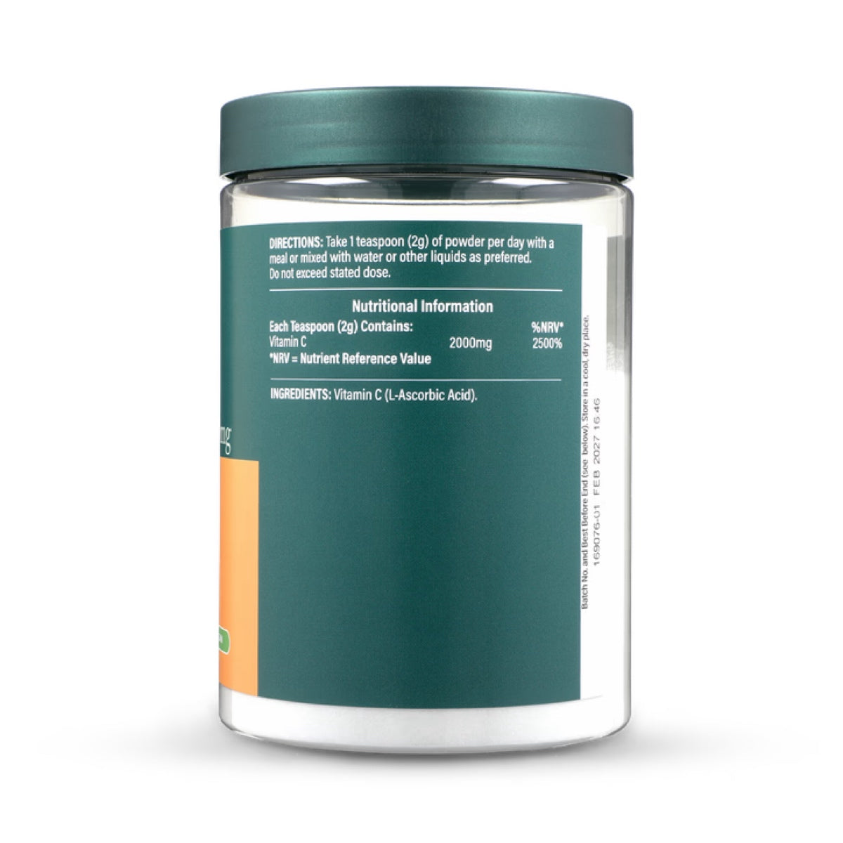 Holland & Barrett Max Strength Vitamin C Powder, 2000mg - 567 grams