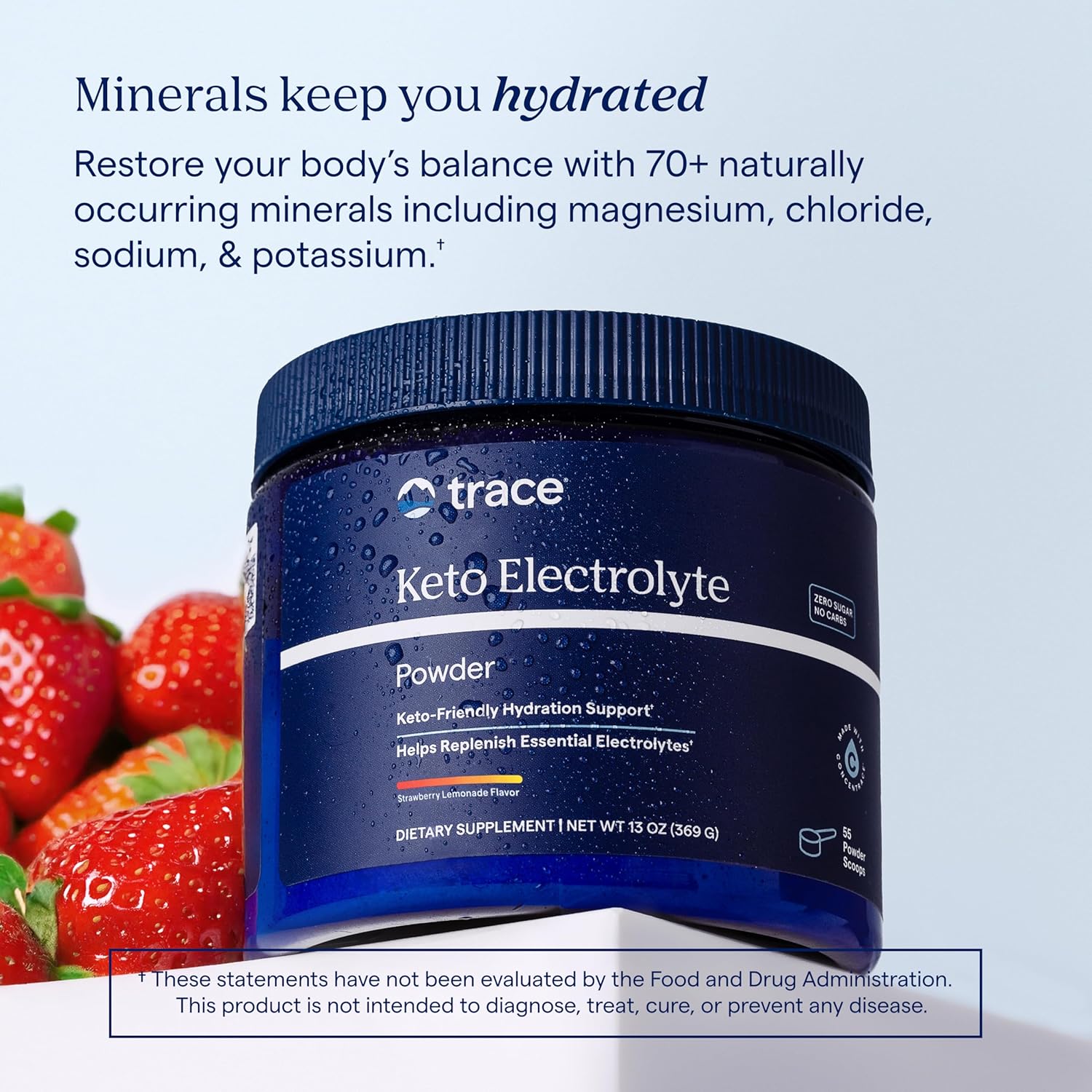 Trace Minerals Keto Electrolyte Powder (330-369g)
