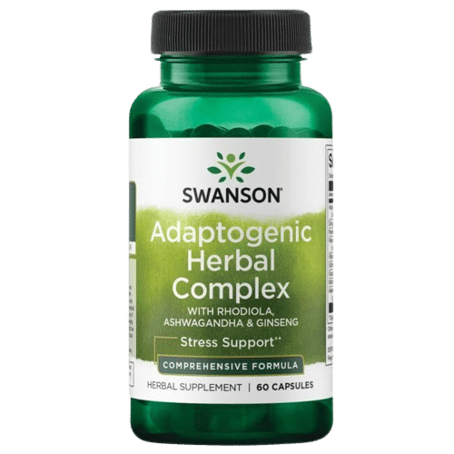 Swansoni adaptogeenne taimne kompleks Rhodiola, Ashwagandha ja ženšenniga