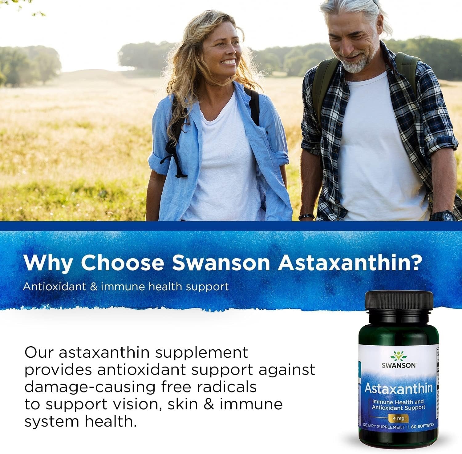 Swanson Astaxanthin 4mg 60caps for the elderly