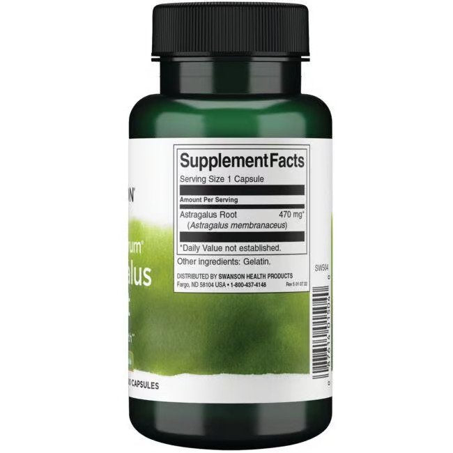 Swanson Astragalus Root 470mg 100caps composition price