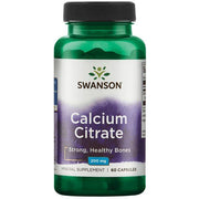 Swanson kaltsiumtsitraat 200 mg 60 kapslit