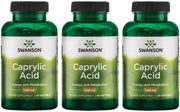Swanson Caprylic Acid 600 mg 60 Sgels 3 Pack promotion