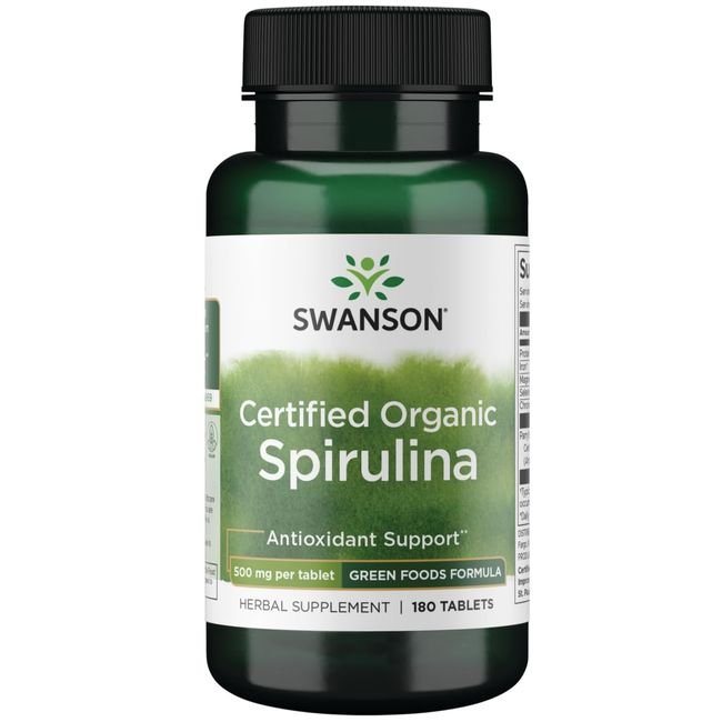 Osta Swanson Certified Organic Spirulina – 180 tabletti
