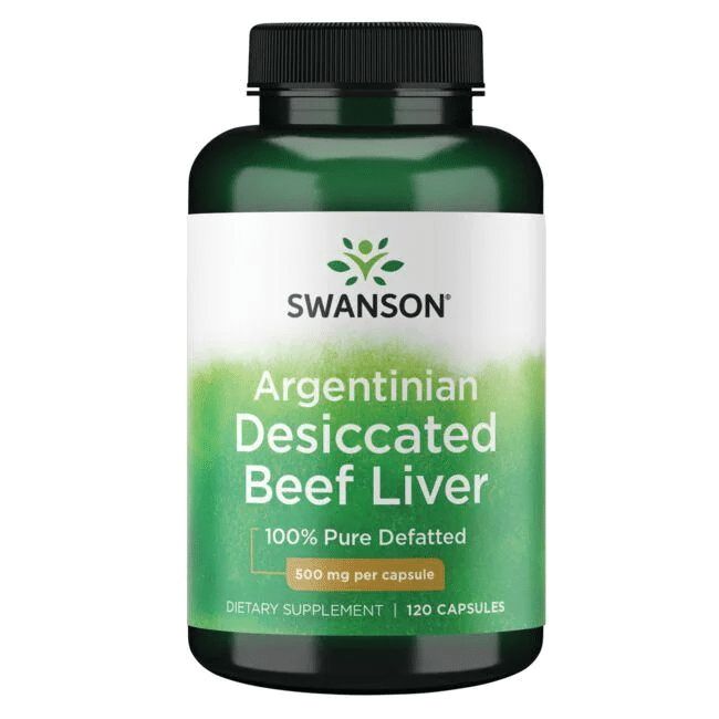 Swanson kuivatatud veisemaks, 500 mg – 100% puhas rasvatustatud – 120 kapslit