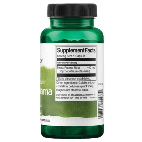 Swanson Full Spectrum Muira Puama Sexual Health - 400mg - 90 caps price composition