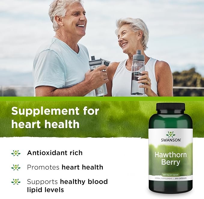 Benefits of Swanson Hawthorn Berry 565mg 250 caps