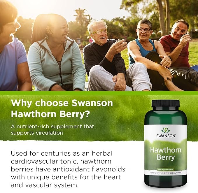 Swanson Hawthorn Berry 565mg 250 kapslit
