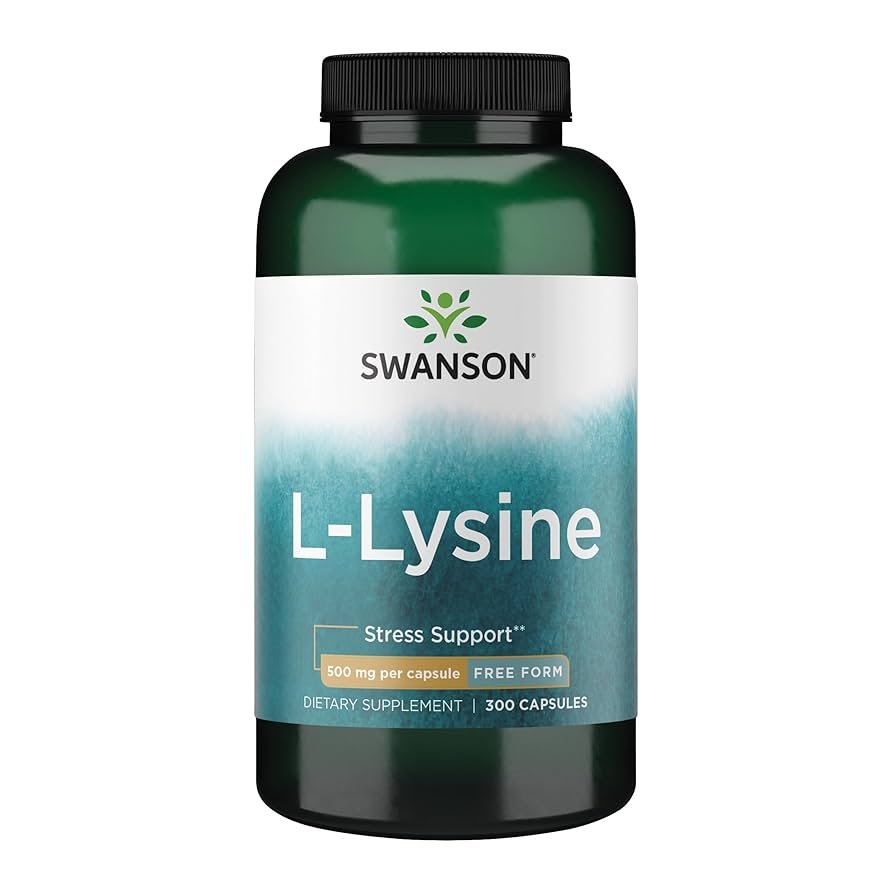 SWANSON L-LYSINE hind, 500 mg, 300 kapslit
