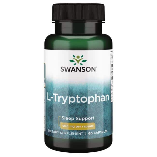 Swanson L-Tryptophan 500mg 60 capsules price promotion