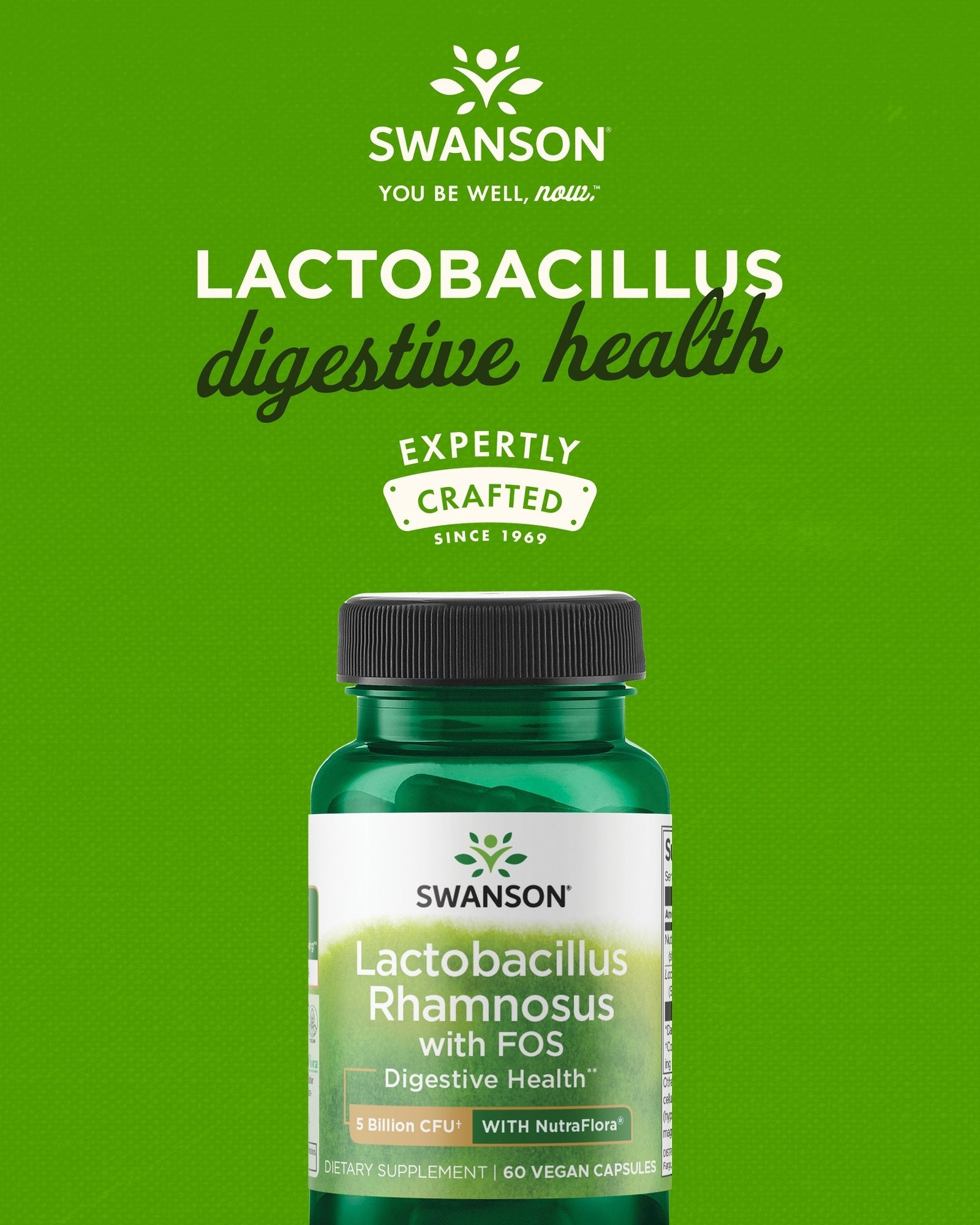 Swanson Lactobacillus Rhamnosus, 60 Capsules Banner