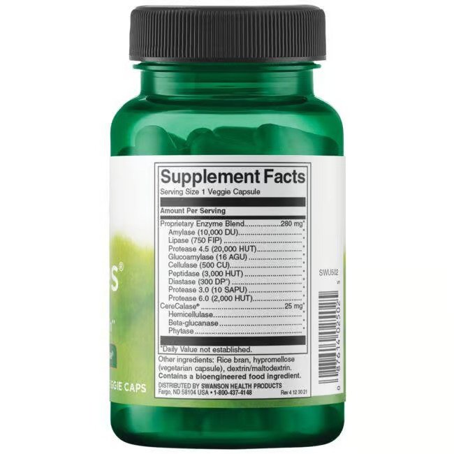 Swanson N-Zimes® koos CereCalase 90 Veg Caps kombineeritud hinnaga