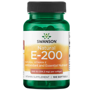 Swanson Natural Vitamin E 200IU 100 softgels soodushinnaga (1)