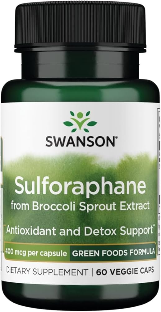 Swanson Sulforaphane brokkolist 400 mcg 60 Köögiviljamütsi hind