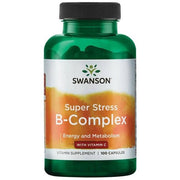 Swanson Super Stress B-Complex Vitamin C 100 caps