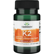 Swanson vitamiin K2 100 mcg 30 kapslit