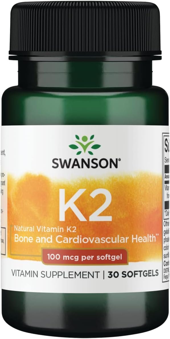Swansoni vitamiini K2 hind 100mcg 30 pehmet geeli