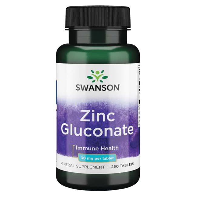 Swanson tsinkglükonaat 30 mg 250 tab