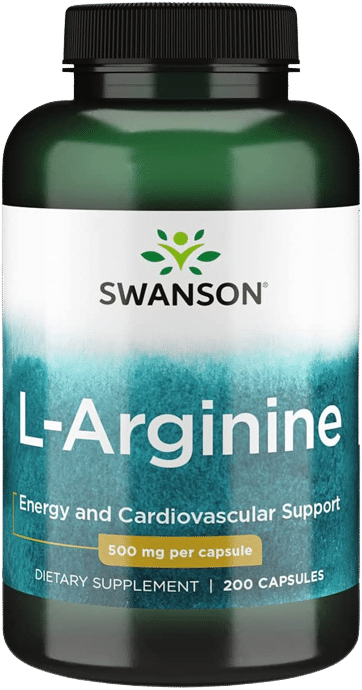 Swanson L-arginiin, 500 mg - 200 kapslit