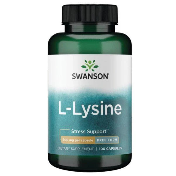 Swanson L-lüsiini stressi toetav 500 mg vabas vormis 100 kapslit