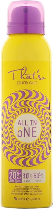 See on KÕIK ÜHES ​​SPF 20 30 50. Kolm päikesekaitsefiltrit ühes pudelis 100 ml.