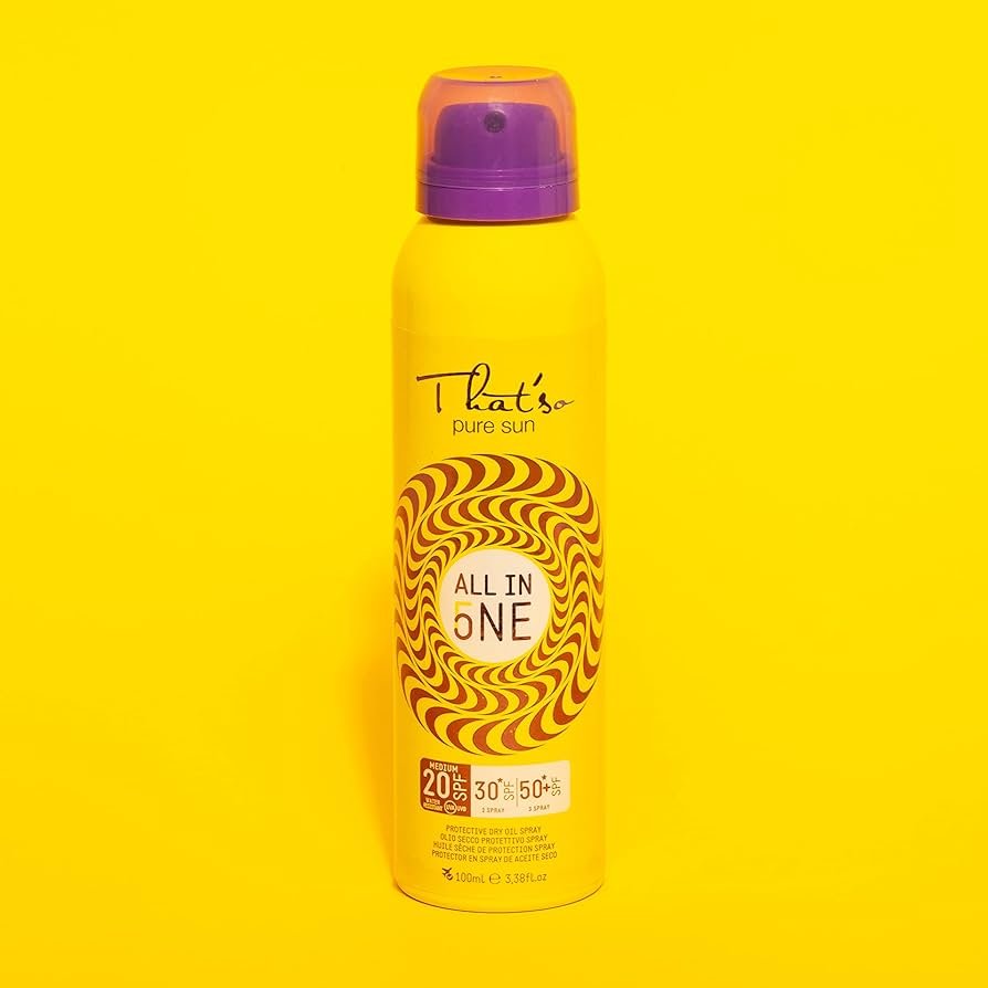 Thatso KÕIK ÜHES ​​SPF 20 30 50 Kolm päikesekaitsefiltrit ühes pudelis 175 ml. hinna edendamine