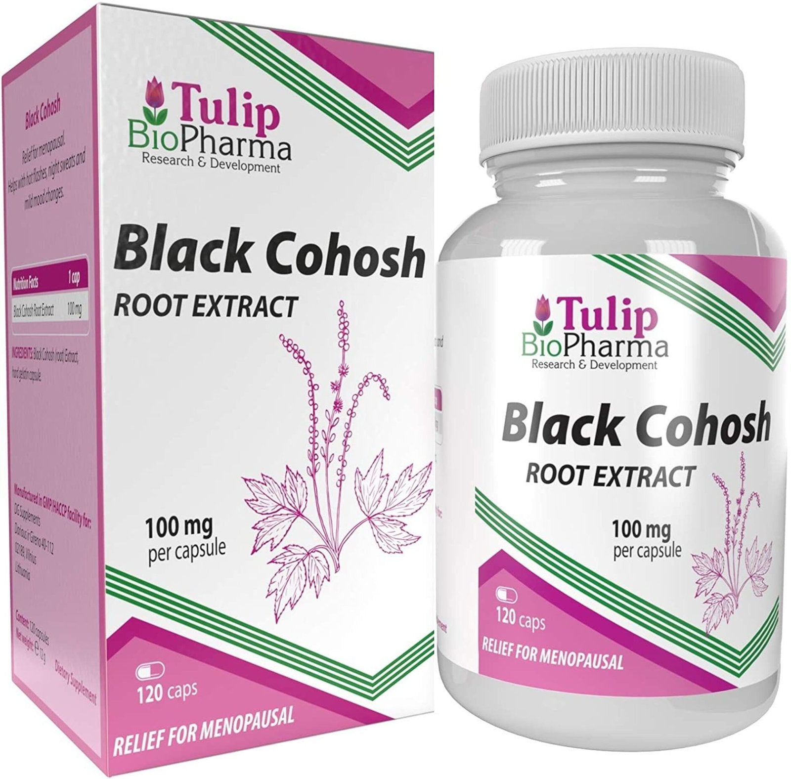 Tulip Biopharma Black Cohosh 100 mg 120 kapslit