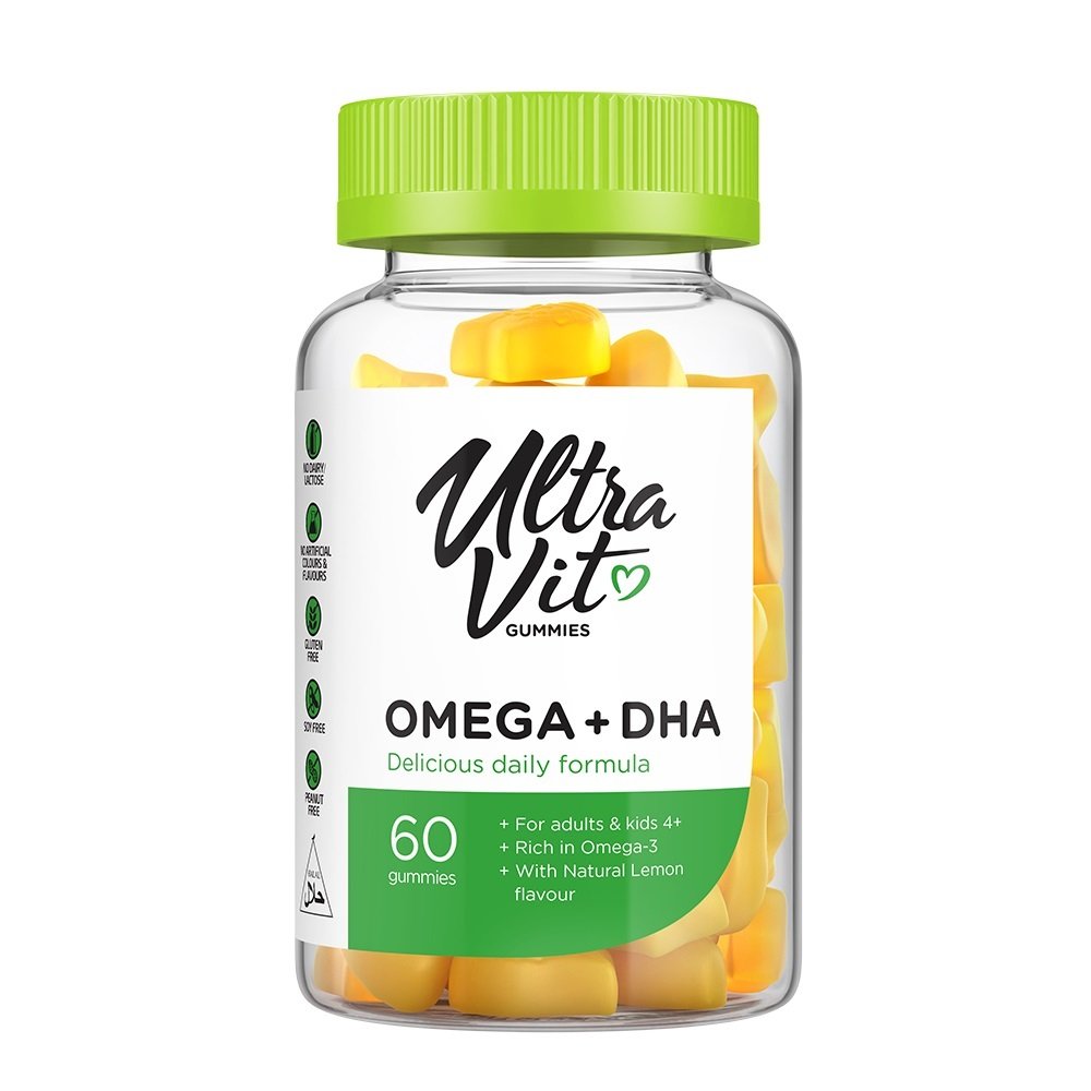 UltraVit Gummies Omega 3 + DHA - 60 kummikommi
