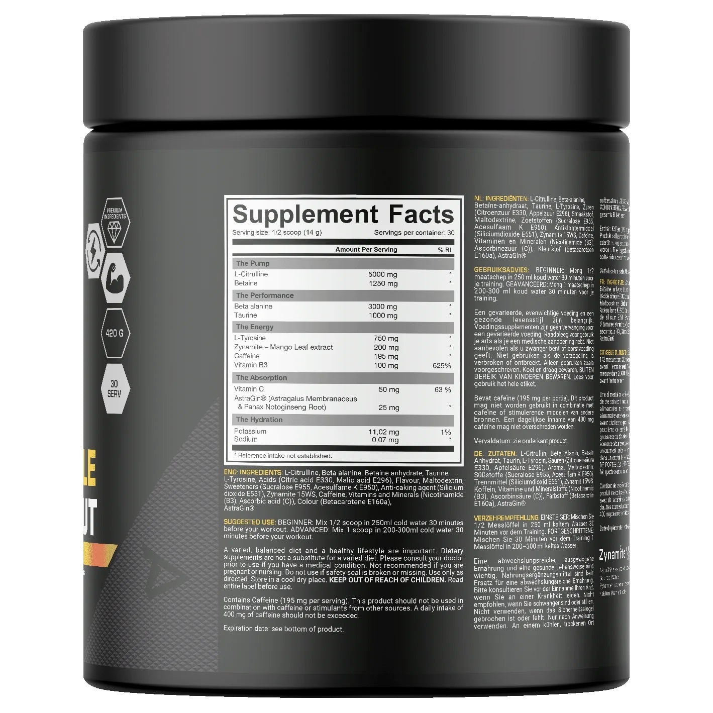 Dedicated UNSTOPPABLE™ Pre-Workout – 420 g