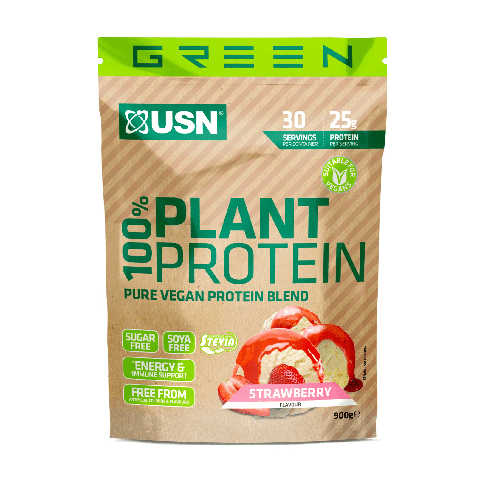 USN 100% taimne valk 900g 2