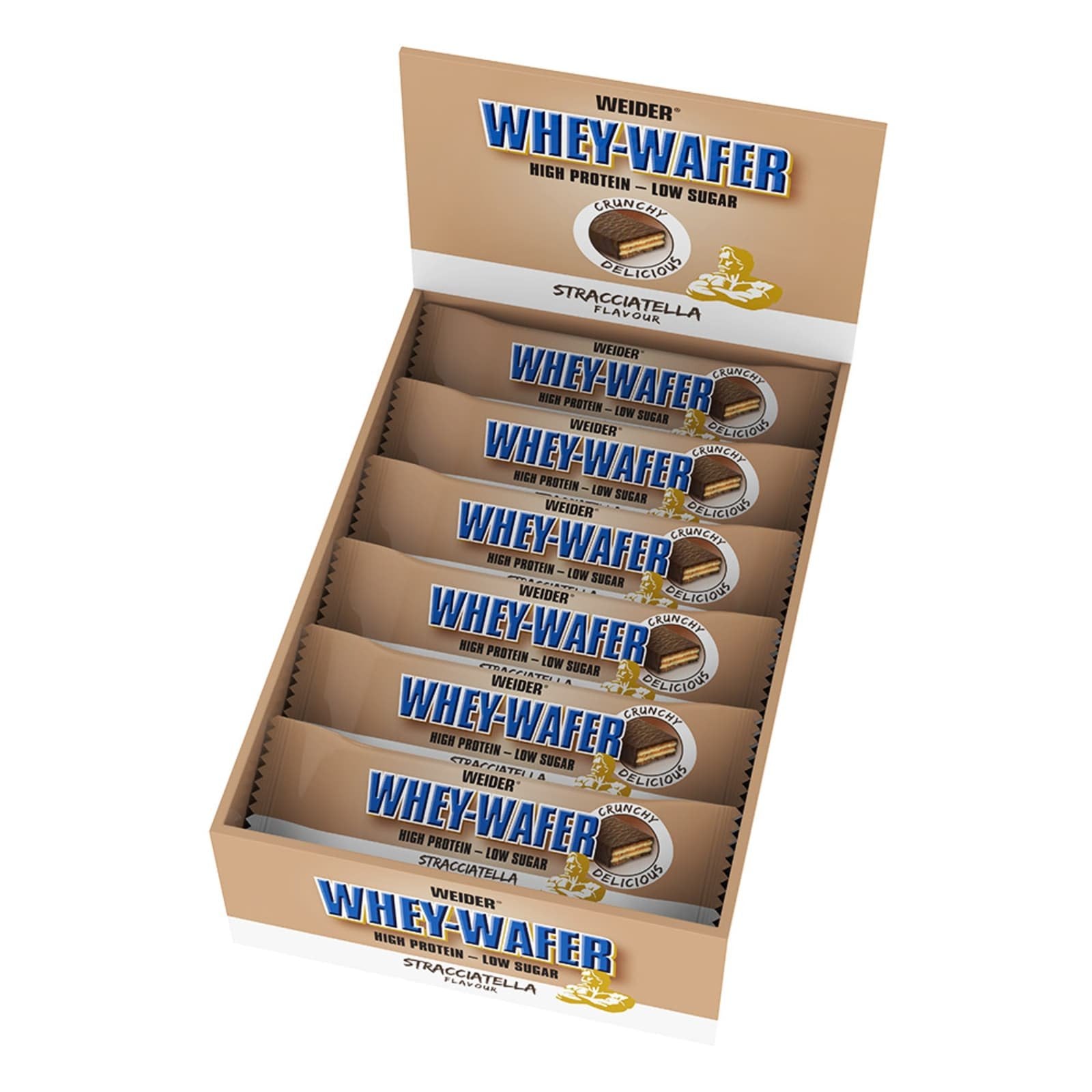 WEIDER 32% Whey Wafer Bar 35G hazelnut box