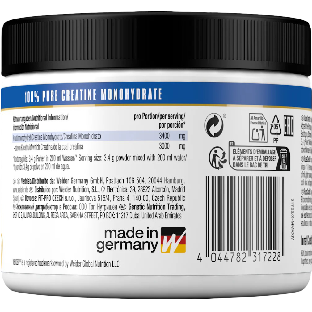 Weider Pure Creatine Creapure® - 250 grammi