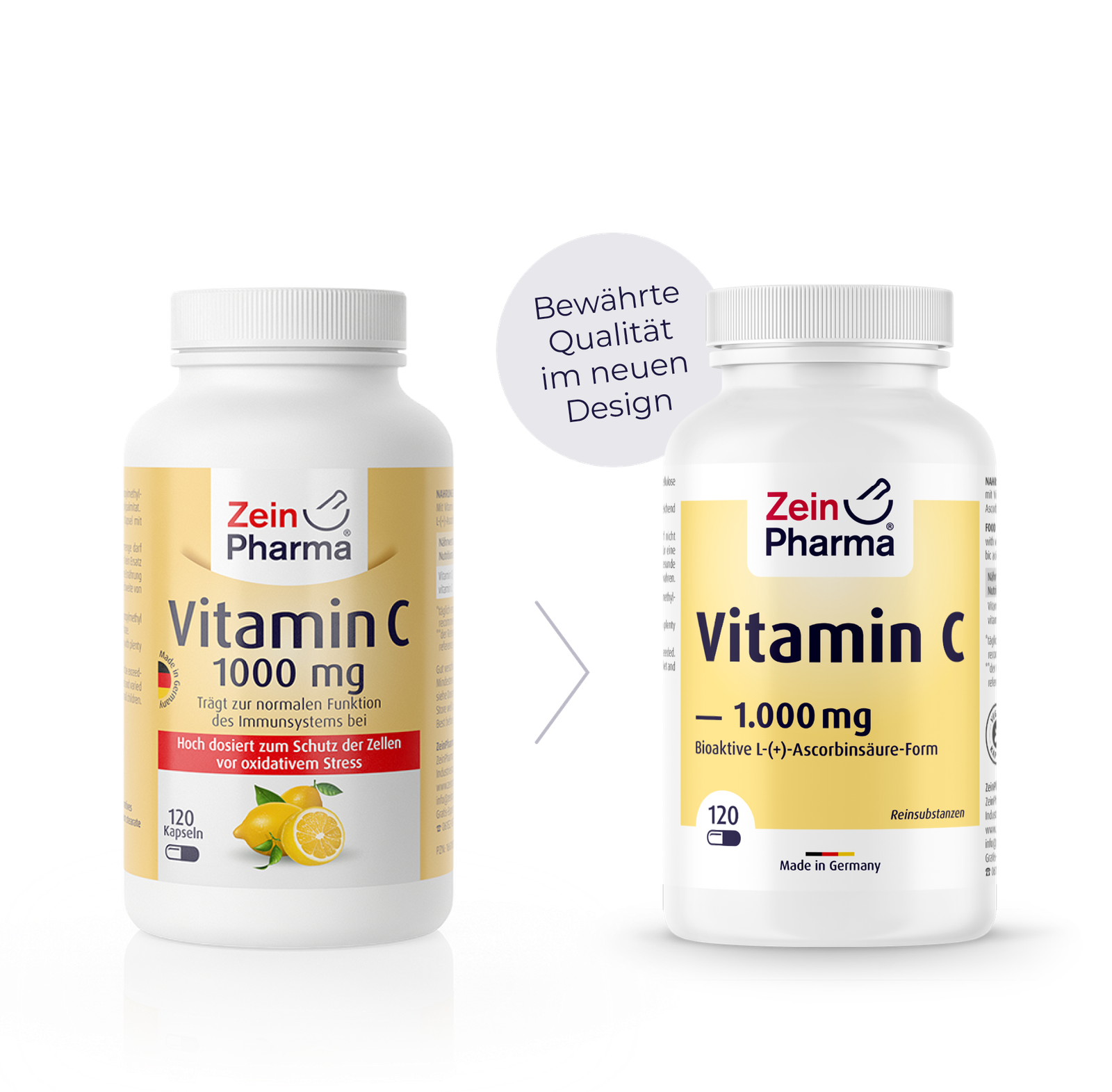Zein Pharma Vitamin C 1000 mg 120 caps new design